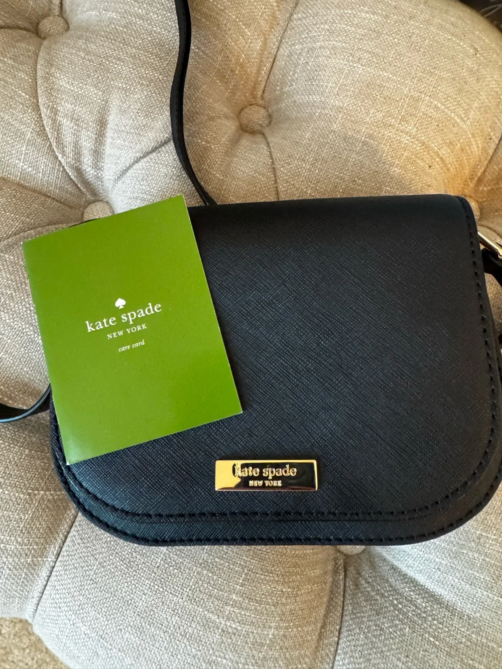 Black Crossbody Bag - Minimal Leather Shoulder Bag